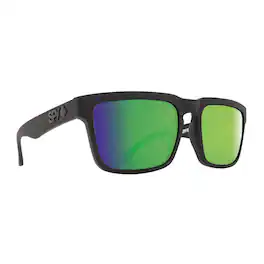 Spy Optic - Helm Square Sunglasses (/Happy Bronze Polar, Green Spectra) - Matte Black