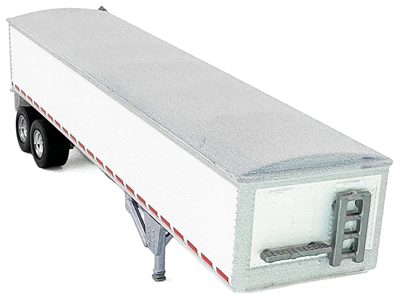 Alt View 1. HO Logistics Replicas - Covered Grain Trailer White with Silver Tarp 1/87 (HO) Scale Plastic Model Car by HO Logistics.