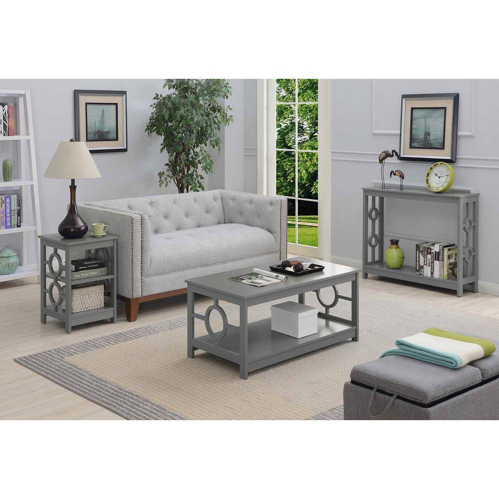 Alt View 1. Convenience Concepts - Ring Coffee Table - Gray.