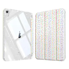 Kitcheniva - Sparkly Glittering Design Slim Case For iPad (A16) 11th Gen / iPad 10th Gen - White Leopard