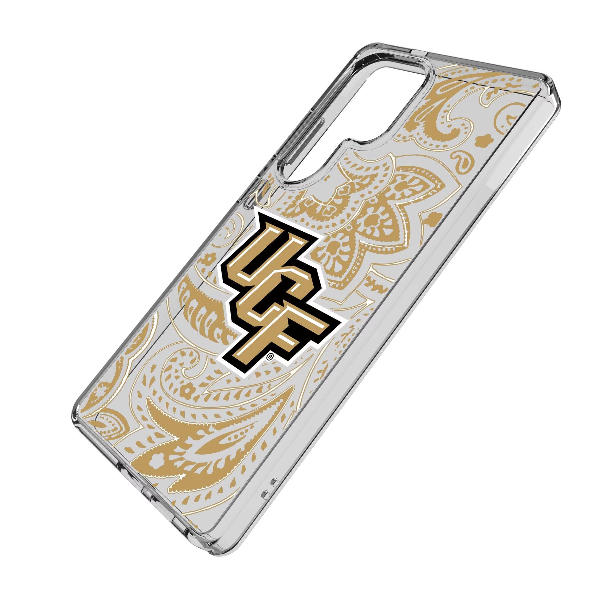 Alt View 1. Keyscaper - UCF Knights Paisley Galaxy Clear Case - S24 Ultra - Multicolor.