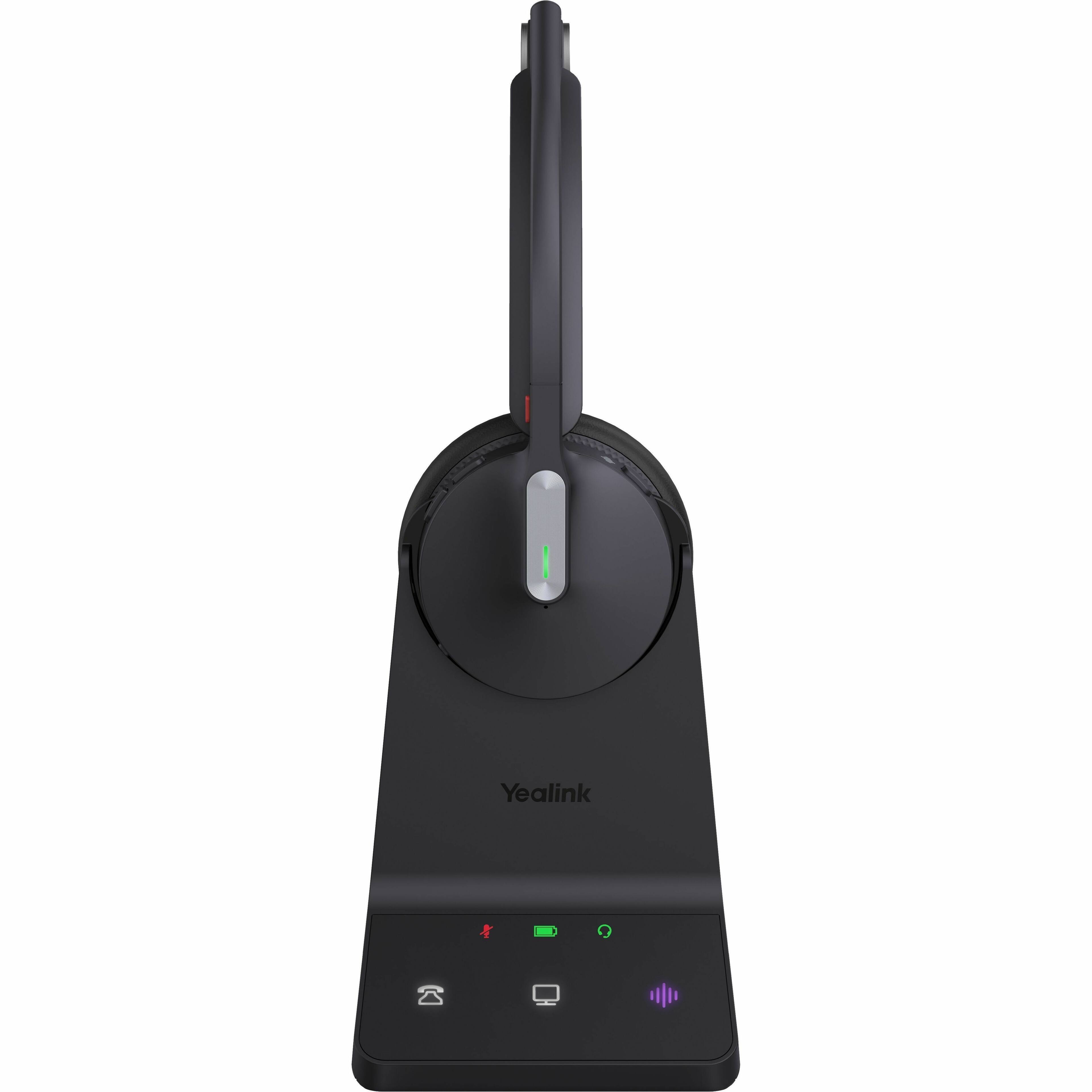 Alt View 5. Yealink - Yealink WH64 Headset - Microsoft Teams Certification - Mono - Wireless - Bluetooth/DECT - 164 ft - 20 Hz to 20 kHz - Unknown.