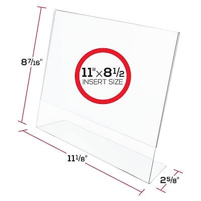 87/16" x 111/8" x 25/8"  
INSERT SIZE: 11" x 81/2"