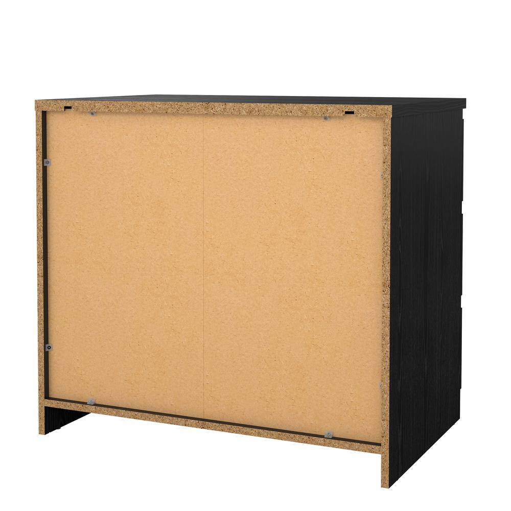 Alt View 7. Tvilum - Scottsdale 3 Drawer Chest Woodgrain - Black.