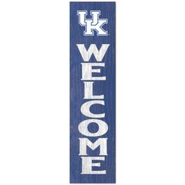Jardine - Kentucky Wildcats 12'' x 48'' Welcome Outdoor Leaner - Blue