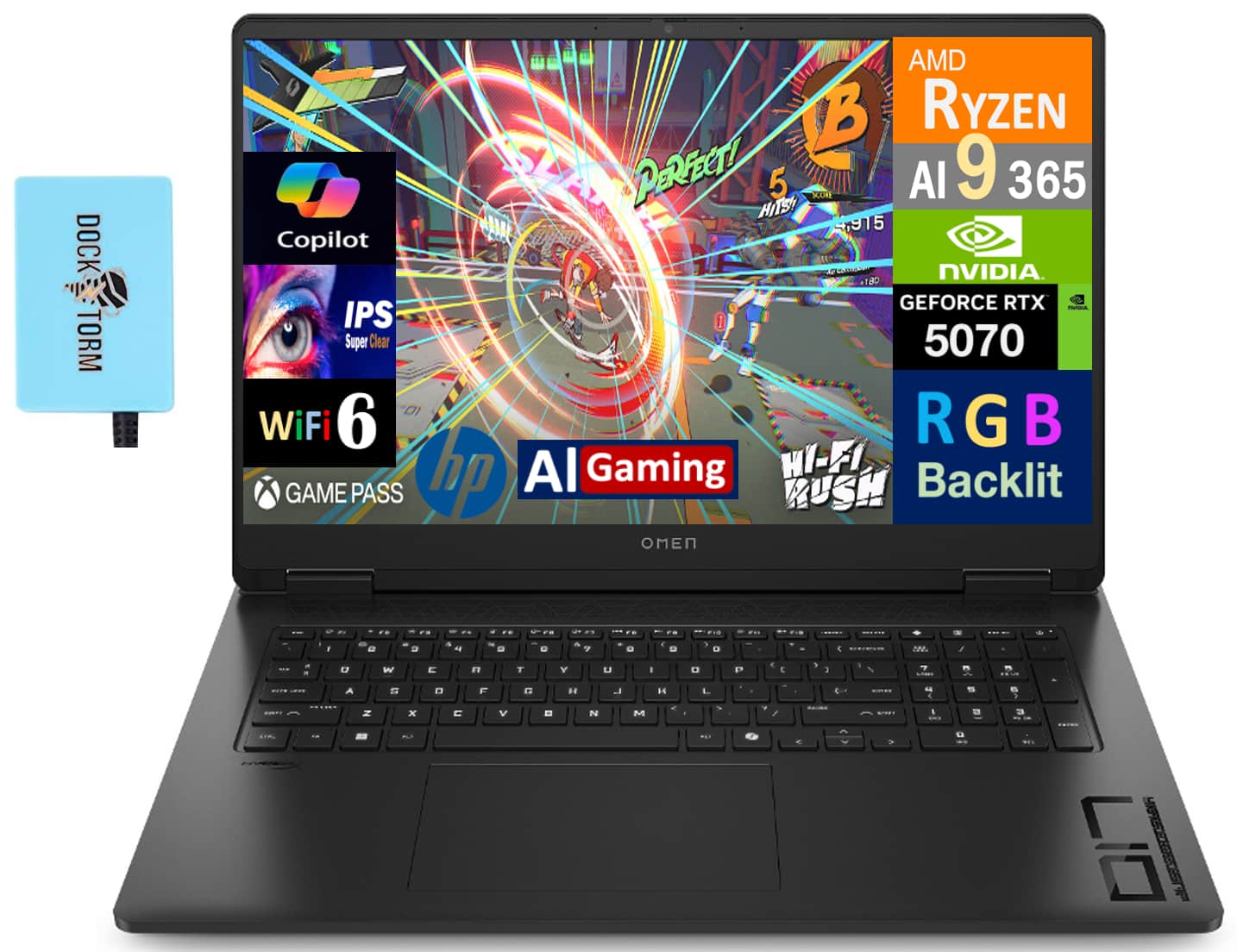 HP - OMEN Laptop 17.3 QHD...