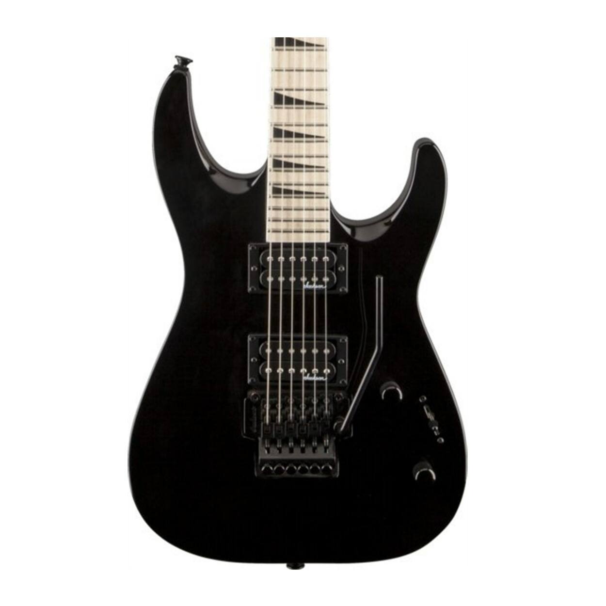 Left. Jackson - Jackson JS Series Dinky Arch Top DKAM 6-String Electric Guitar (Gloss Black).