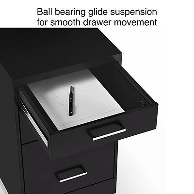 Ball bearing glide suspension for smooth drawer movement