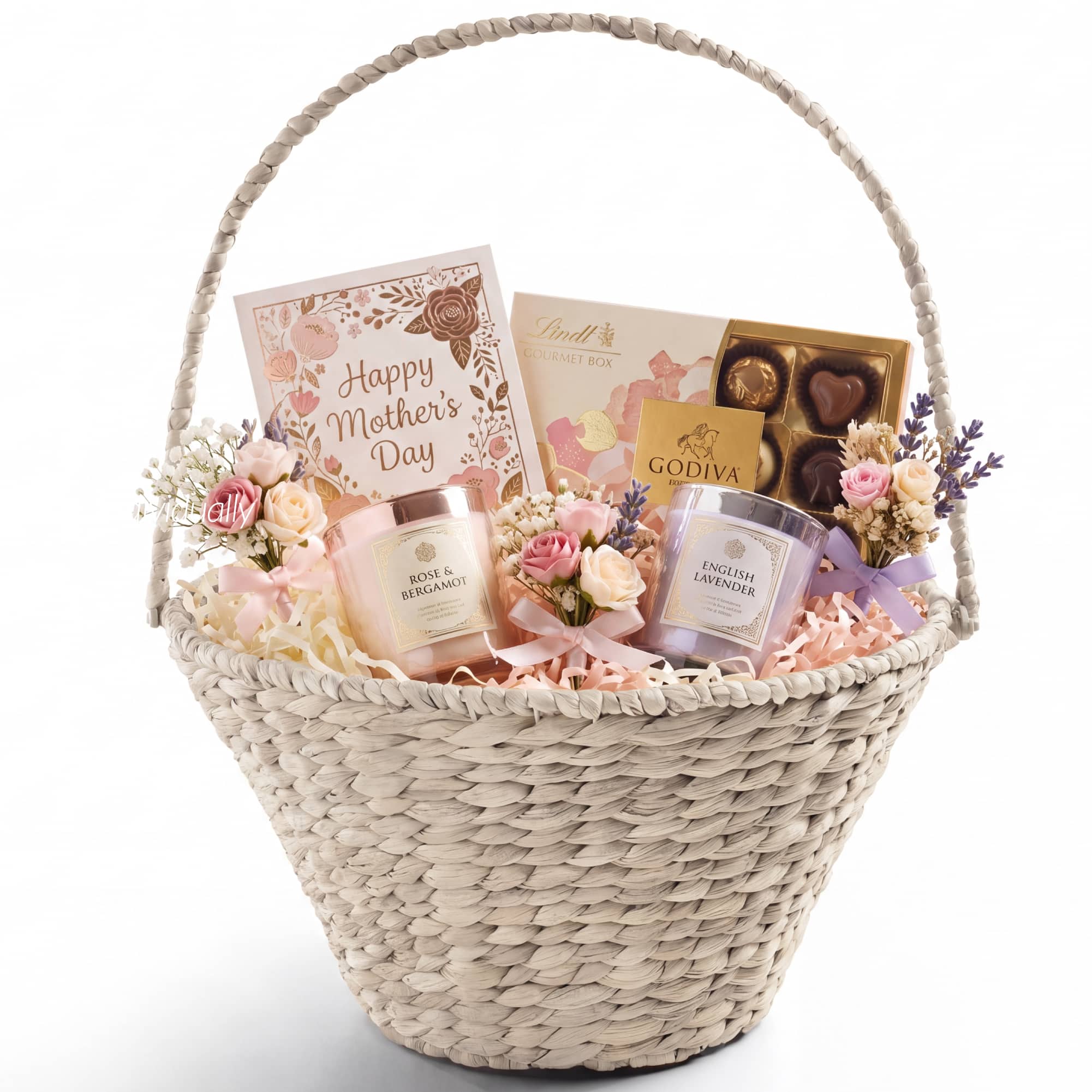Best Choice Products - Easter Basket, Large Woven Easter Basket for Kids w/ Collapsible Handle, Tapered Shape - White