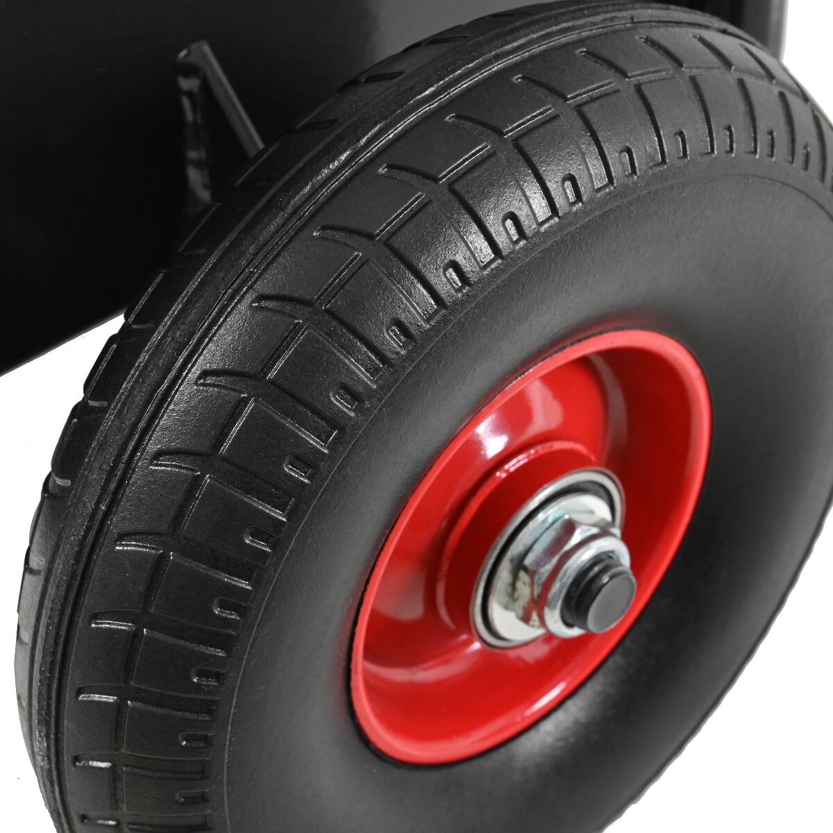 Alt View 4. Ropilly - Ropilly Heavy Duty Panel Dolly with 10 Inch Solid Rubber Tires for Drywall Sheet and Door Material - Black.