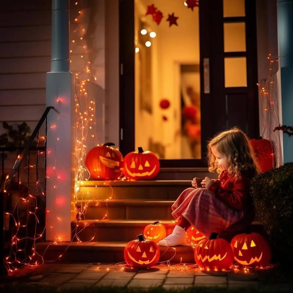 Alt View 1. PARKER SLATER - 75Ft 200 LED Halloween String Lights, Fairy Twinkle Lights for Outdoor Decor.