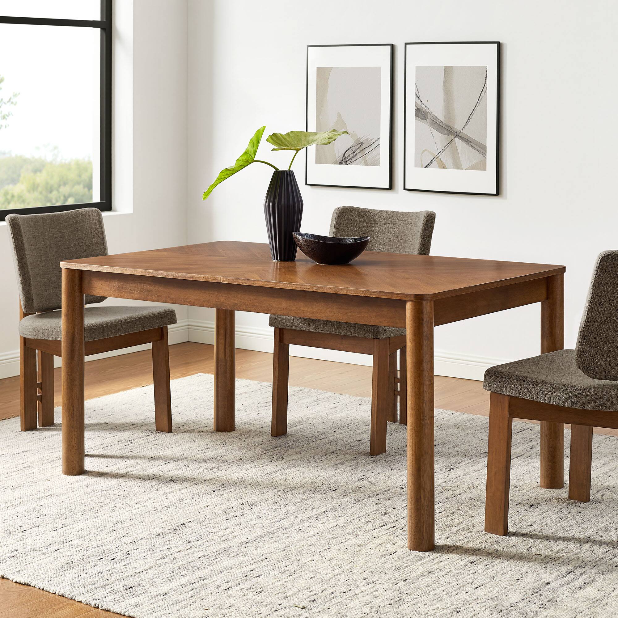 Alt View 1. Modway - Alba Extendable Dining Table by Modway - Walnut.