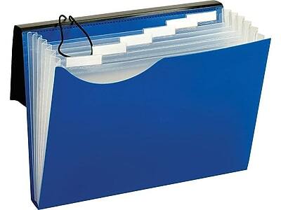 Alt View 2. Pendaflex -  Plastic Accordion File, 7-Pocket, Letter Size, Blue  - Blue.