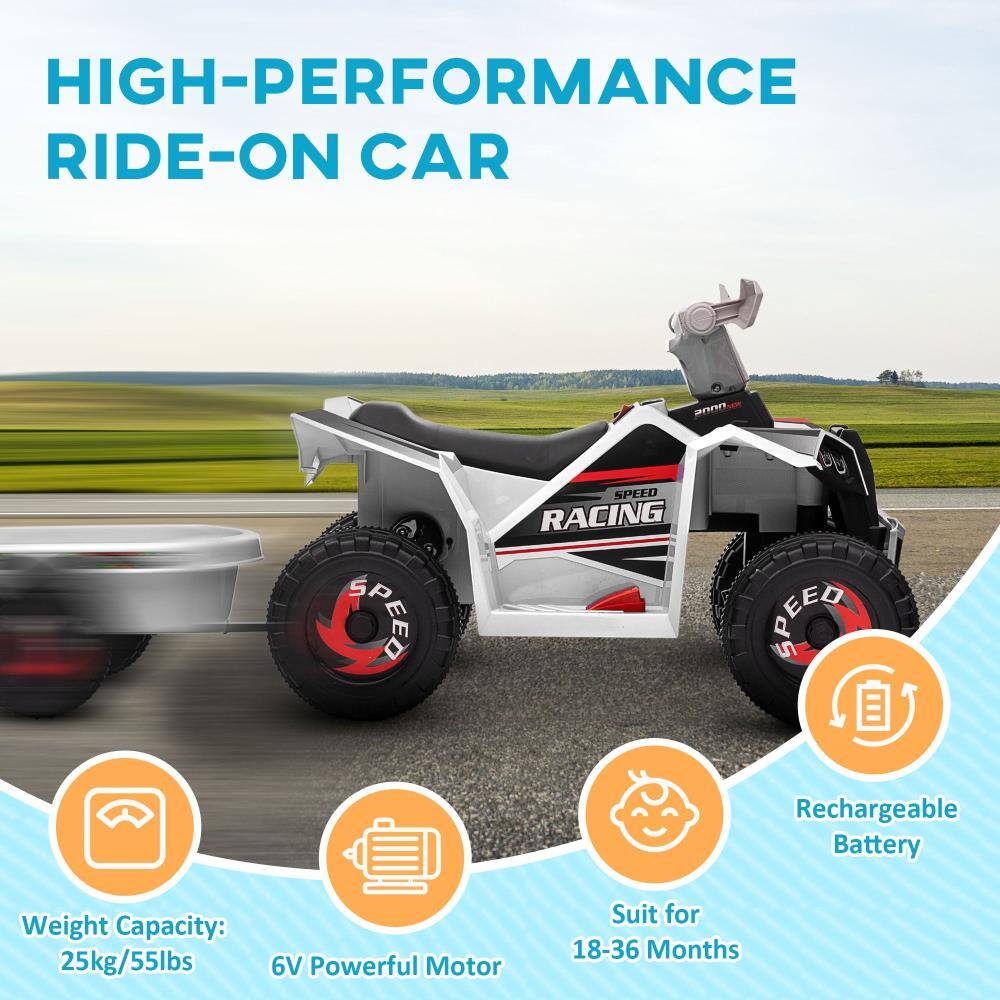 HIGH-PERFORMANCE RIDE-ON CAR

- Weight Capacity: 25kg/55lbs
- 6V Powerful Motor
- Rechargeable Battery
- Suit for 18-36 Months