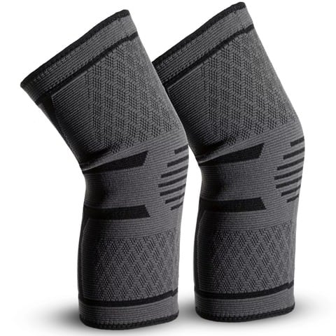 Luminuxe - Compression Knee Brace for Men & Women Knee Support Sleeves for Running, Arthritis, ACL and more – Xlarge - Gray