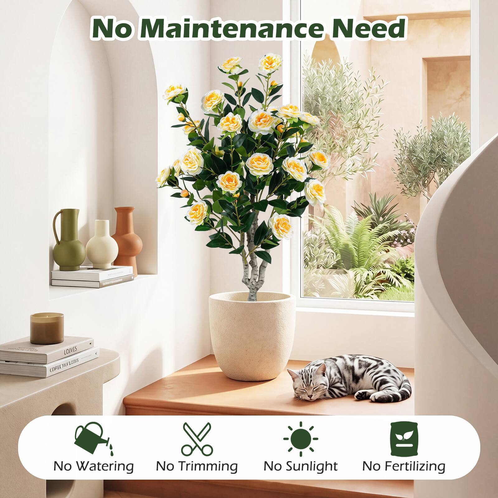No Maintenance Need

LOVES AMLODT

No Watering
No Trimming
No Sunlight
No Fertilizing