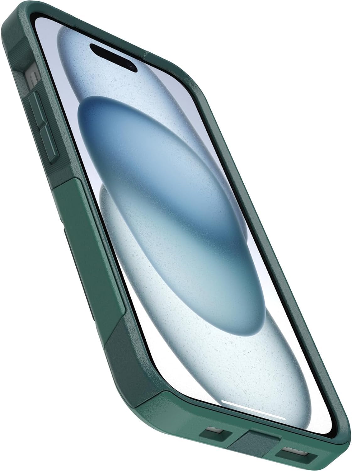 Back. OtterBox - OtterBox - Commuter Series Hard Shell Case for Apple iPhone 17e, Apple, iPhone 16e, iPhone 15, iPhone 14, & iPhone 13 - Get Your Greens.