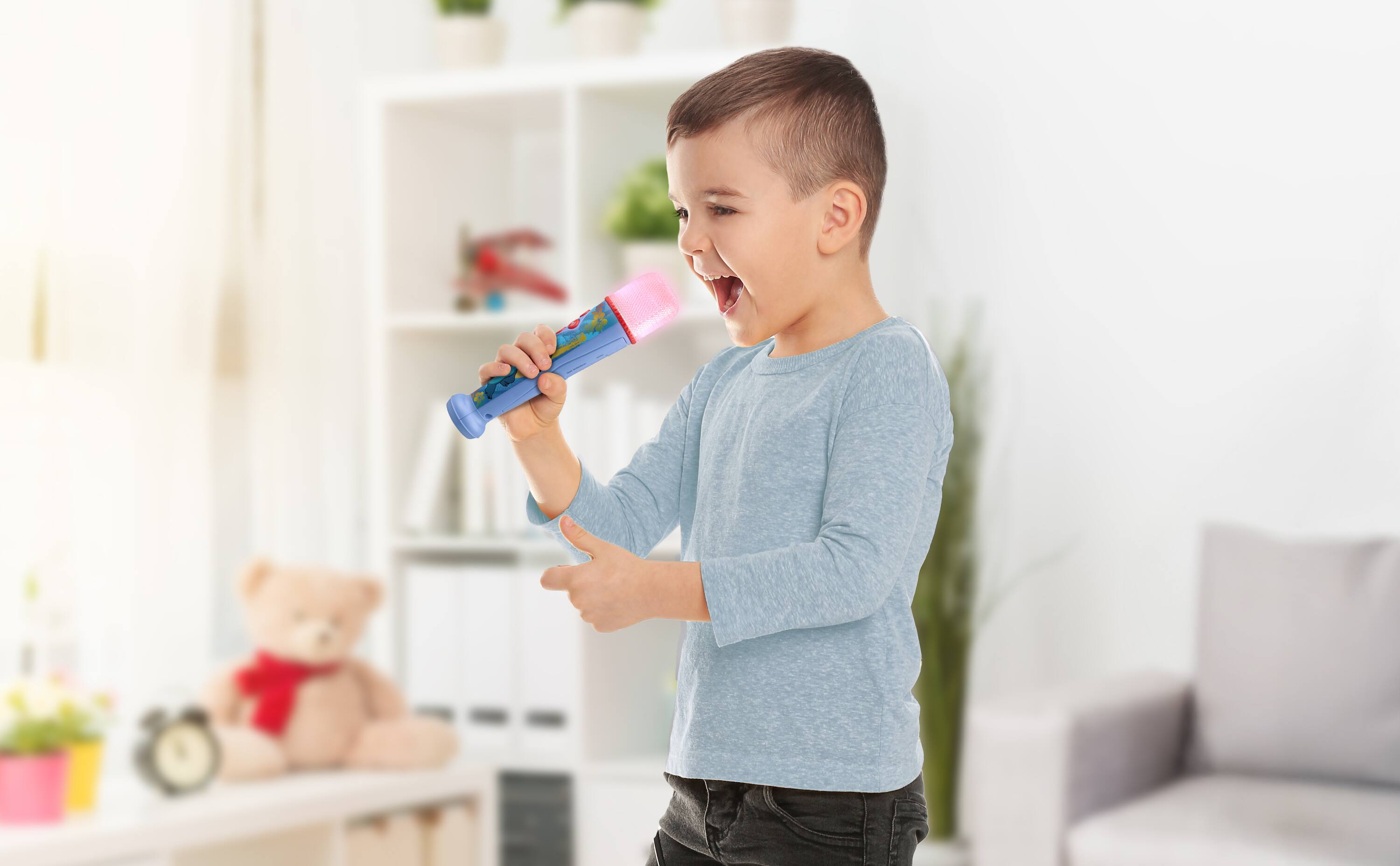 Back. eKids - eKids Disney Stitch Bluetooth Karaoke Microphone for Kids.