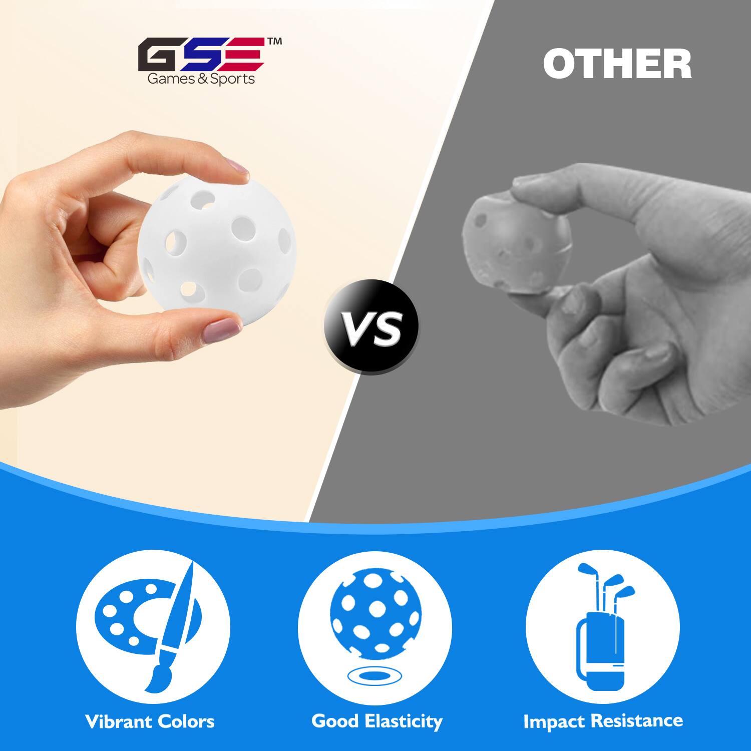 TM GSE Games & Sports OTHER VS Vibrant Colors Good Elasticity Impact Resistance