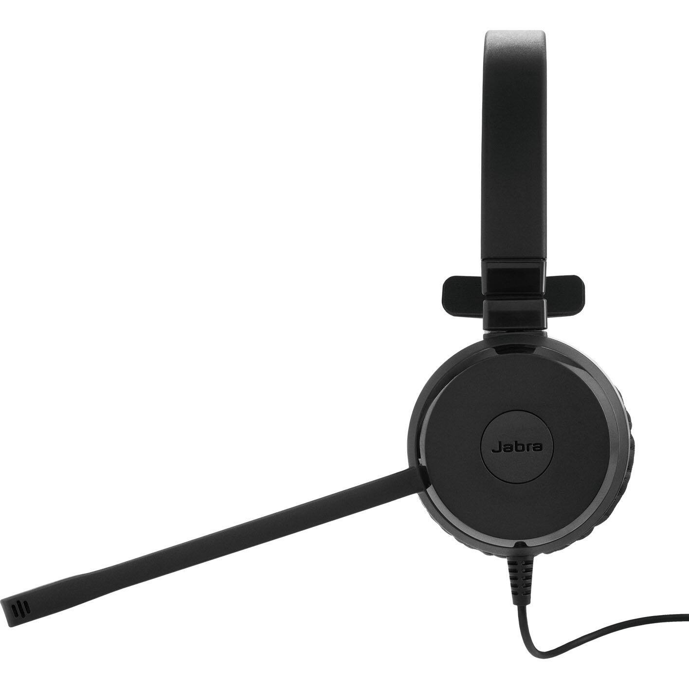 Alt View 1. Jabra - Jabra Evolve 20SE UC Mono - Mono - USB - Wired - 32 Ohm - 150 Hz to 7 kHz - Over-the-head - Monaural - Supra-aural - Red.