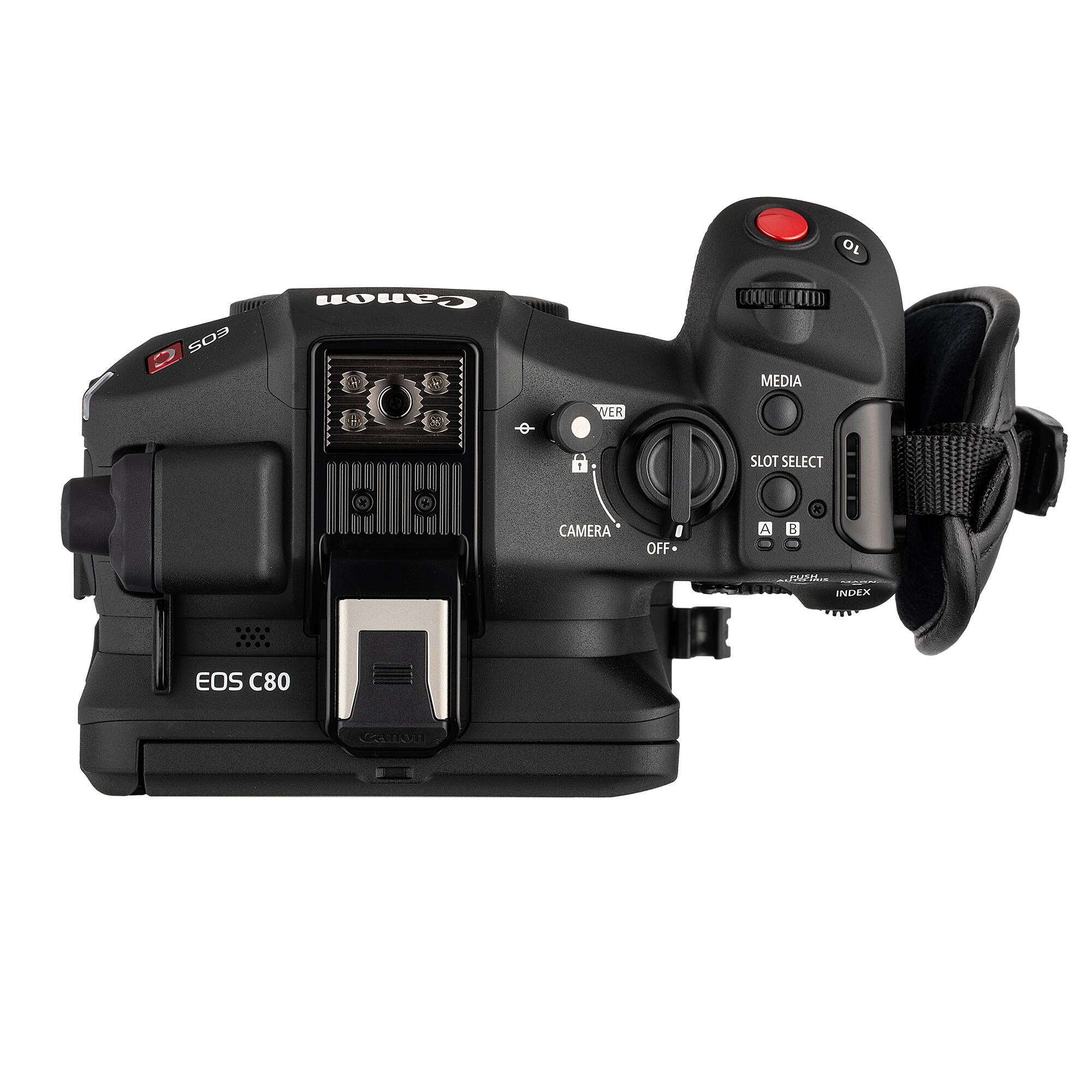 10 502 2 Canon EOS C80  
MEDIA  
SLOT SELECT  
A B  
CAMERA OFF  
VER 1