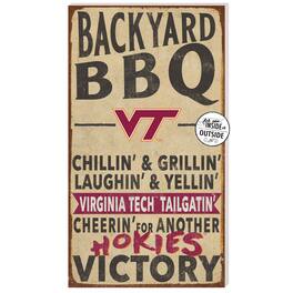 Jardine - Virginia Tech Hokies 11'' x 20'' Indoor/Outdoor BBQ Sign - Tan
