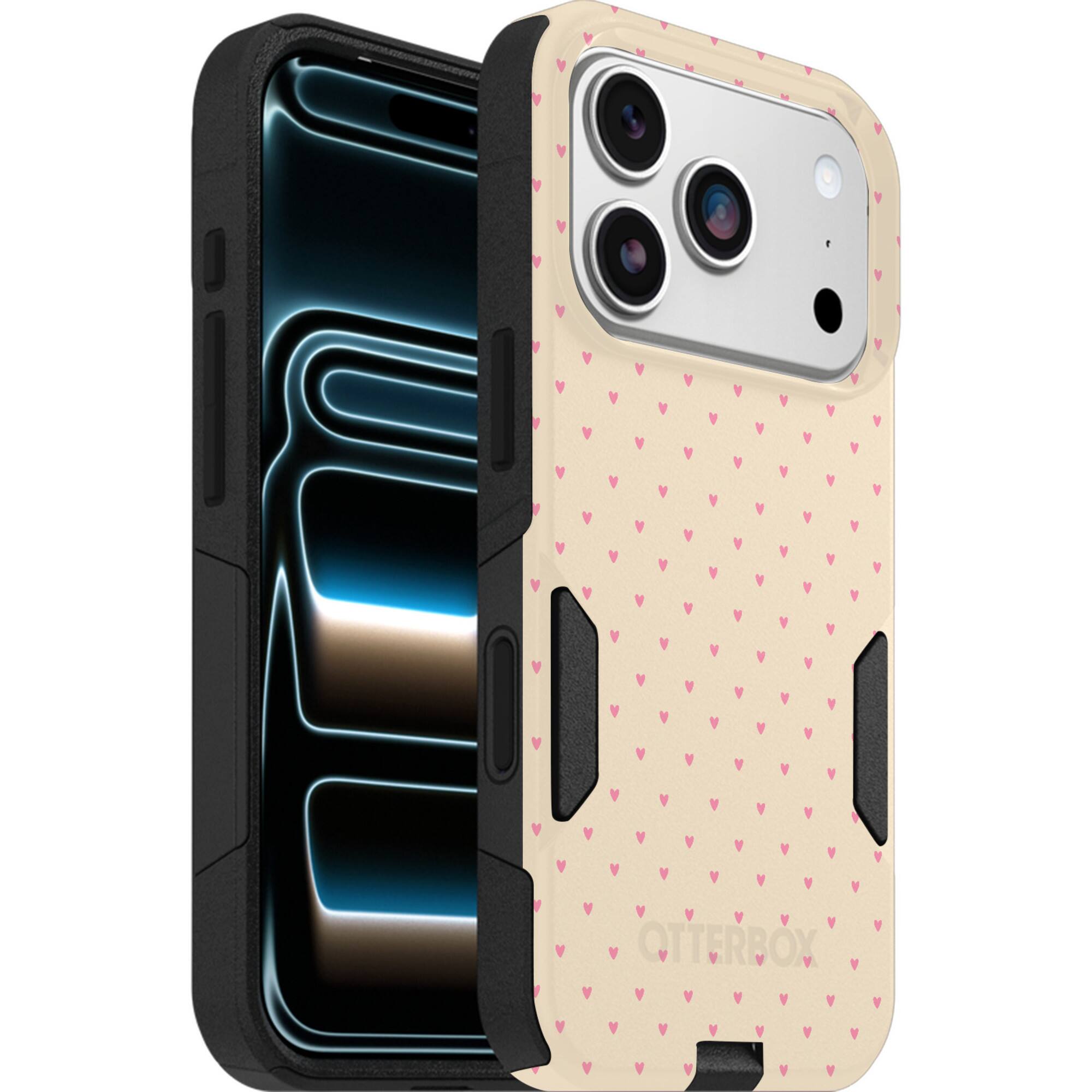 OtterBox - Artist Edition MagSafe Commuter Series Case for iPhone 17 Pro - Sandstone Pink Hearts price history on PriceWatchPro