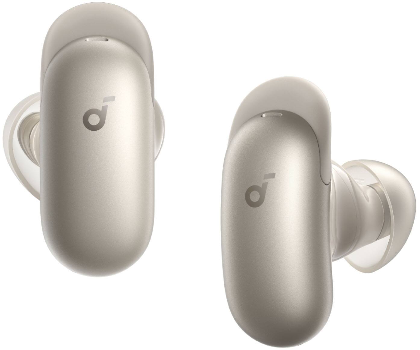 Alt View 2. Anker - Anker - Soundcore Liberty 5 Pro Max Noise Cancelling Earbuds with AI-Note Taker Case - Gold - Gold.