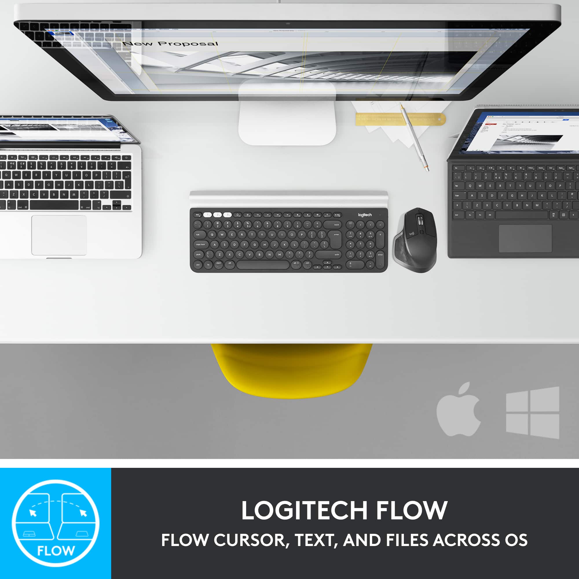 Logitech Flow - Cursor, Text, and Files Across OS