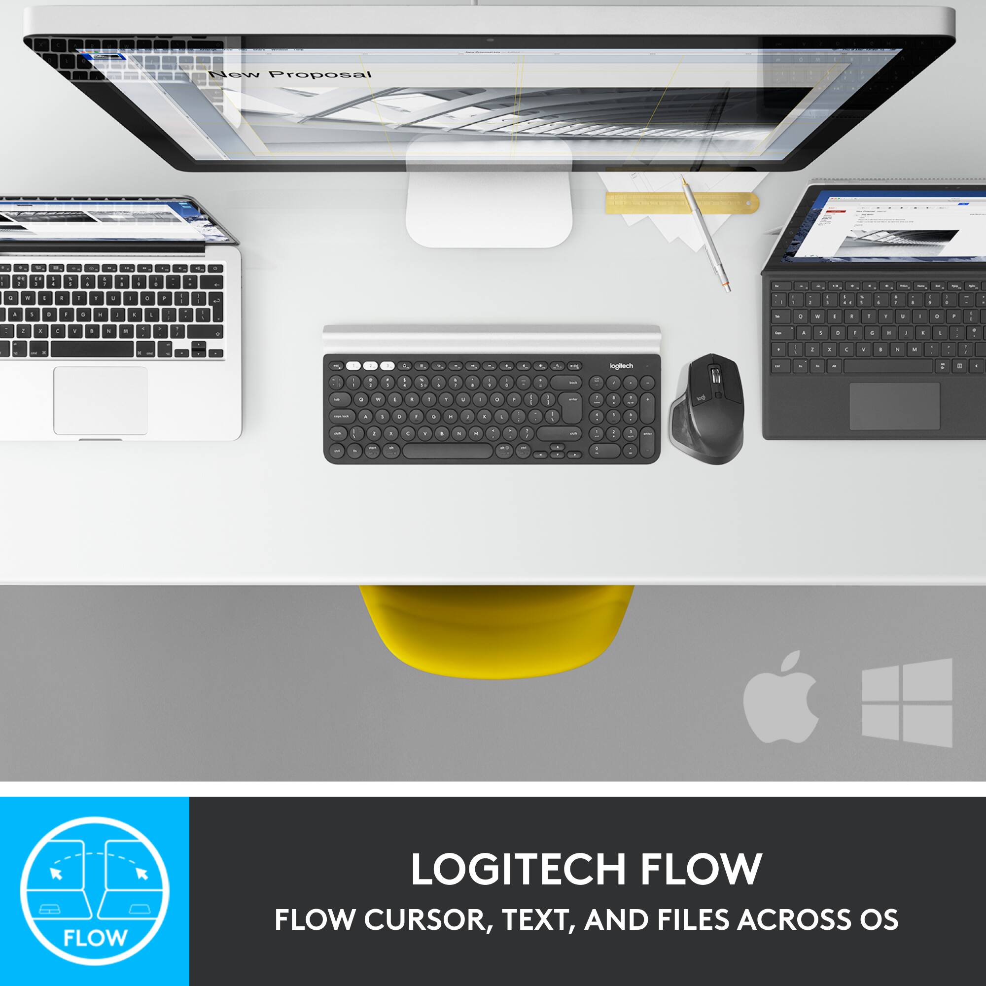 Logitech Flow - Cursor, Text, and Files Across OS
