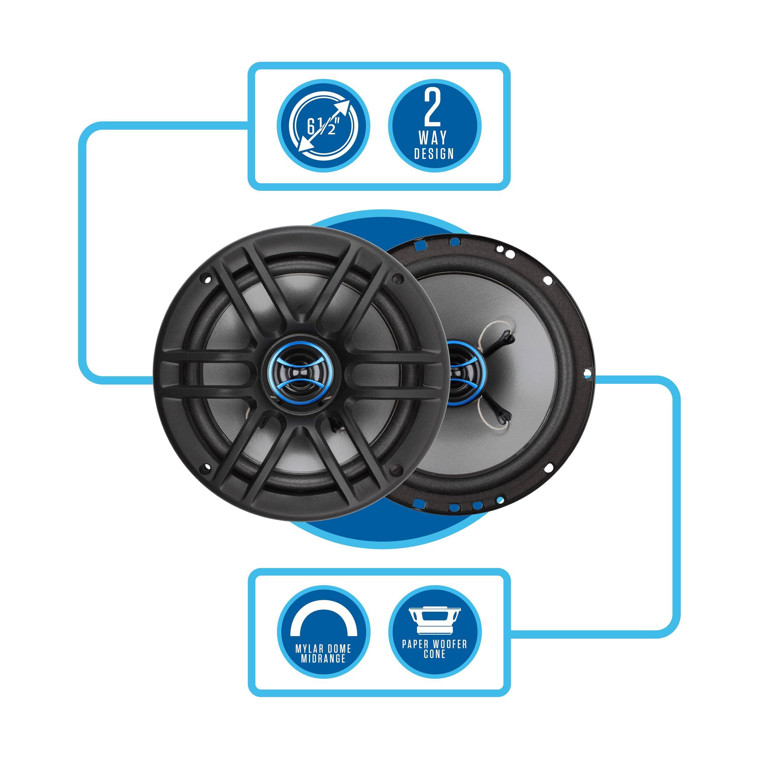 M 6 61/2" 2 WAY DESIGN MYLAR DOME MIDRANGE PAPER WOOFER CONE