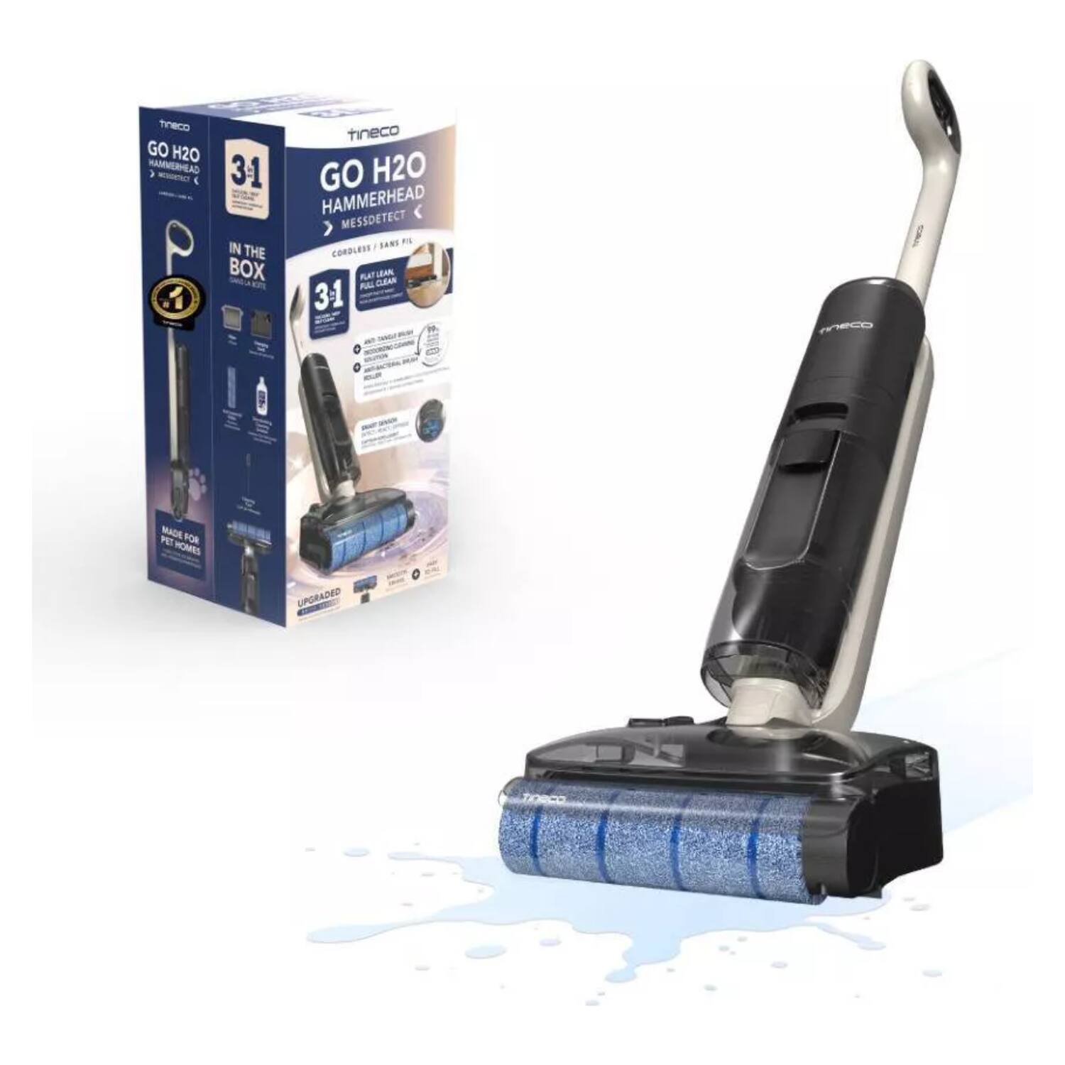 Tineco GO H2O HAMMERHEAD 3.1  
GO H2O HAMMERHEAD MESSDETECT  
Cordless Box Clean Lean Full 3-1  
neco PET FOR HOMES  
UPGRADED