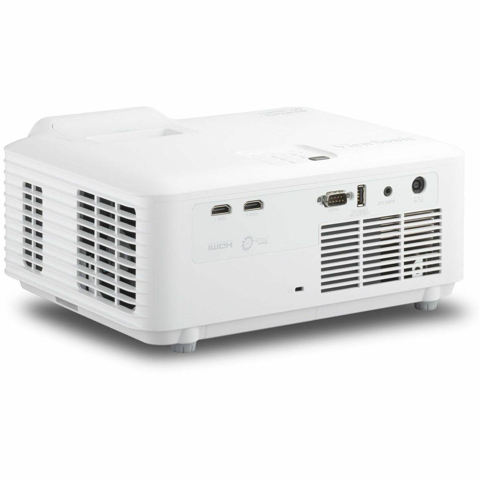 The image features a white box, which is a multimedia projector. It is a compact and portable device that can be used for various purposes, such as presentations, video screenings, and more. The projector is designed to be user-friendly and efficient, making it a popular choice for both personal and professional use.