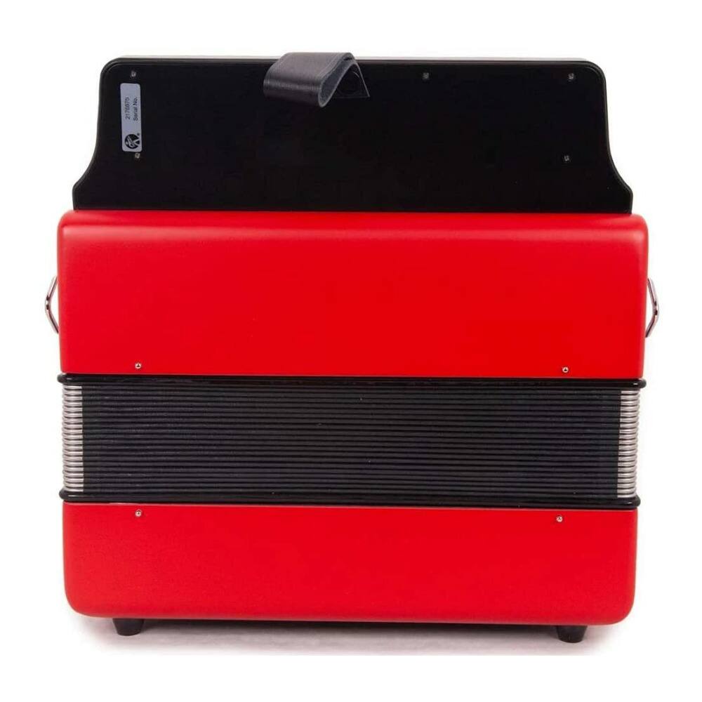Back. Hohner - Hohner Compadre EAD Accordion (Red) with Gig Bag.