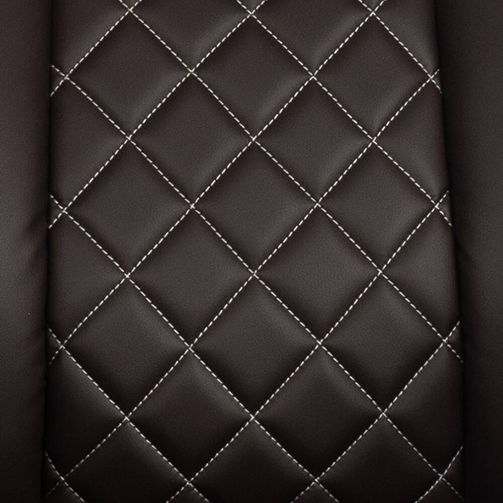 Alt View 5. Spaco - Spaco Executive Ergonomic Office Chair, High Back, Adjustable Height, Lumbar Support, PU Leather, Tilt, Home Office - Brown.