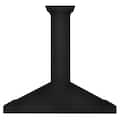 ZLINE - 48 inches - Convertible & Externally Vented - Wall Range Hood - Black Stainless Steel