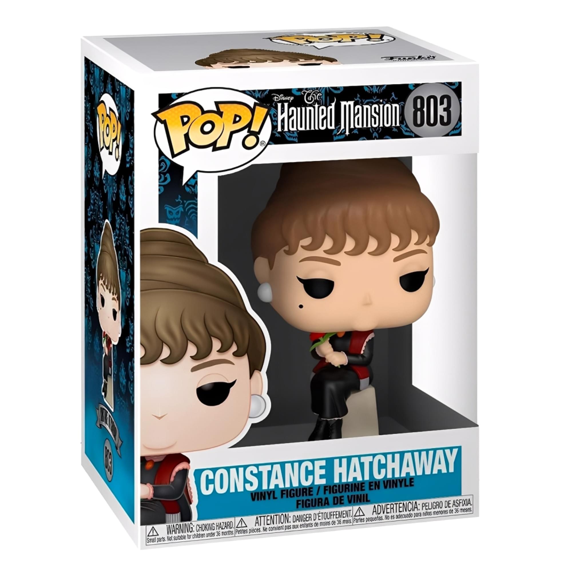 **TOPP TRAL Disney CC Haunted Mansion 803 8 POP! - CONSTANCE HATCHAWAY FIGURINE EN VINYLE FIGURE / VINYL DE VINIL FIGURA ADVERTENCIA: PELIGRO DE ASFIXIA A menores de 3 años D'TOUFFEMENT adecuado FGE nates DANGER oup N n HAZARD A ATTENTION: -es de mons De  nOS Partes WARNING: CHOKING convient D - pieces l2 unde 36 NoTEs Petrtes Mot subbe b chiden Smal pes**

**POP! Haunted Mansion 803**

**CONSTANCE HATCHAWAY VINYL FIGURE / FIGURINE EN VINYLE FIGURA DE VINIL**

**WARNING: CHOKING HAZARD - Small parts. Not for children under 3 years. / ATTENTION: PELIGRO DE ASFIXIA - Piezas pequeñas. No es adecuado para menores de 3 años. / ADVERTENCIA: DANGER d'ÉTOUFFEMENT - Petites pièces. Ne convient pas aux enfants de moins de 3 ans.**