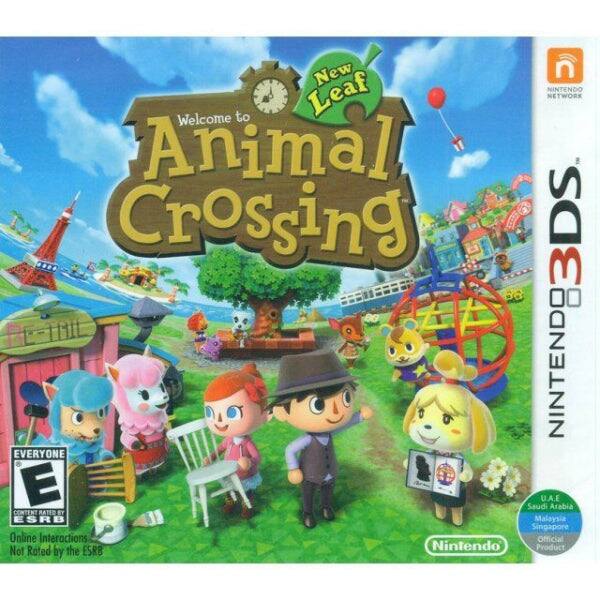 New Leaf  
Welcome to Animal Crossing  
Nintendo 3DS  

NINTENDO NETWORK  

EVERYONE  
Online Interactions Not Rated by the ESRB  

Nintendo Product  

Official Not Rated by the ESRB  

Malaysia Singapore  
Online Interactions  

Saudi U.A.E Arabia  
CONTENT RATED BY ESRB