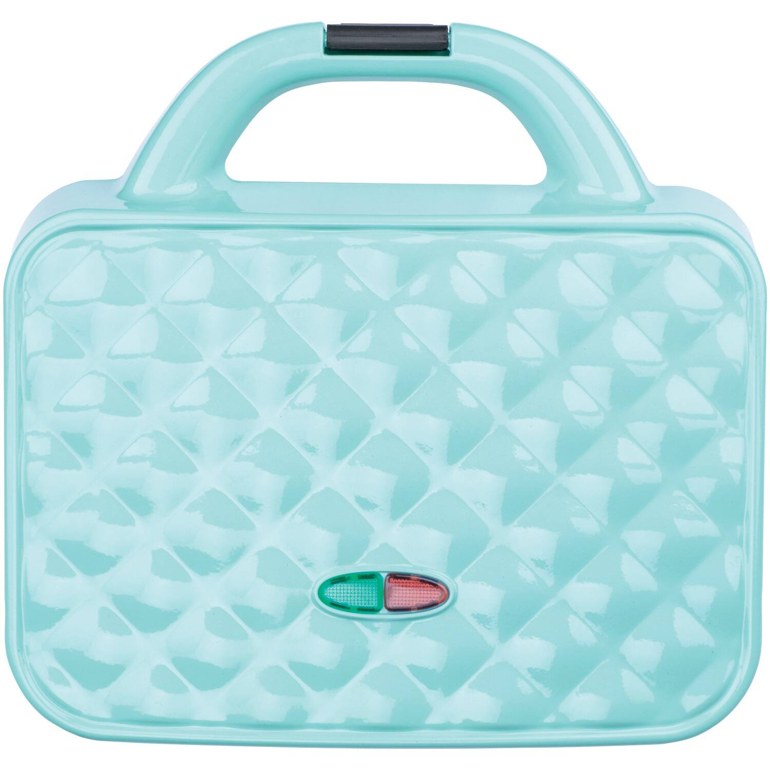Alt View 1. Brentwood - Brentwood Couture Purse Non-Stick Dual Waffle Maker in Blue with Indicator Lights - Blue.
