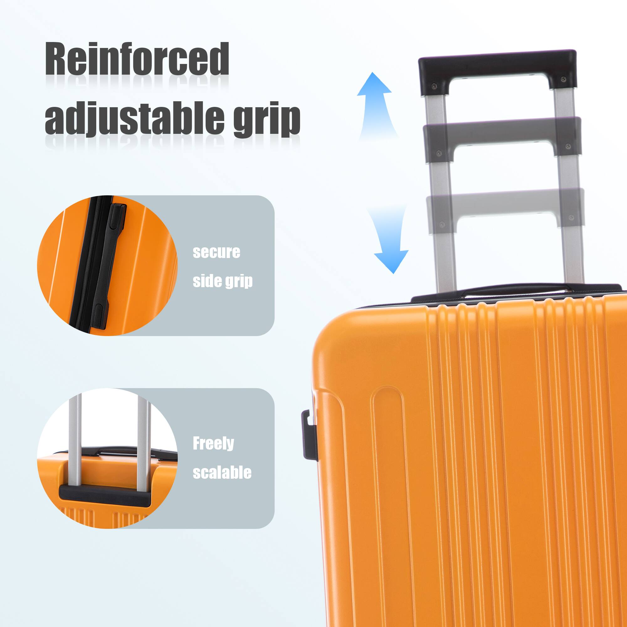 Reinforced adjustable grip

- Secure side grip
- Freely scalable