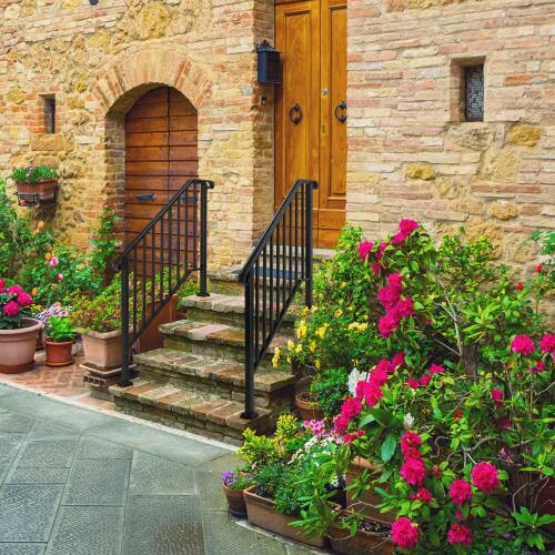 Alt View 10. Winado - Handrails Steps Stair Fits 3-4 Steps, Wrought Iron Hand Rail Stair Railing 1PC for Outdoor Concrete Porch Wooden Steps - Black.
