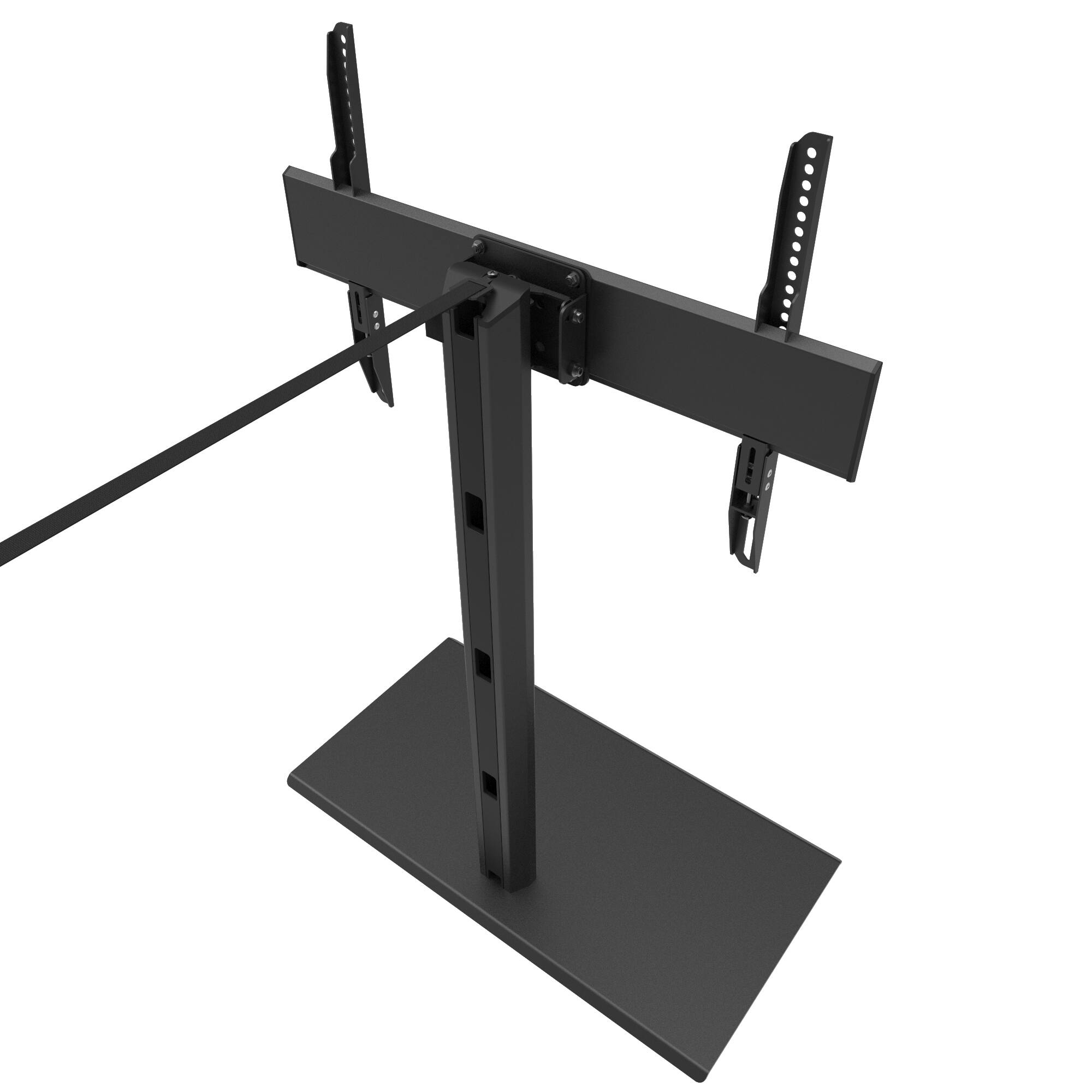 Alt View 5. Kanto - Height Adjustable and Swiveling Tabletop TV Stand for 40" - 90" TVs - Black.