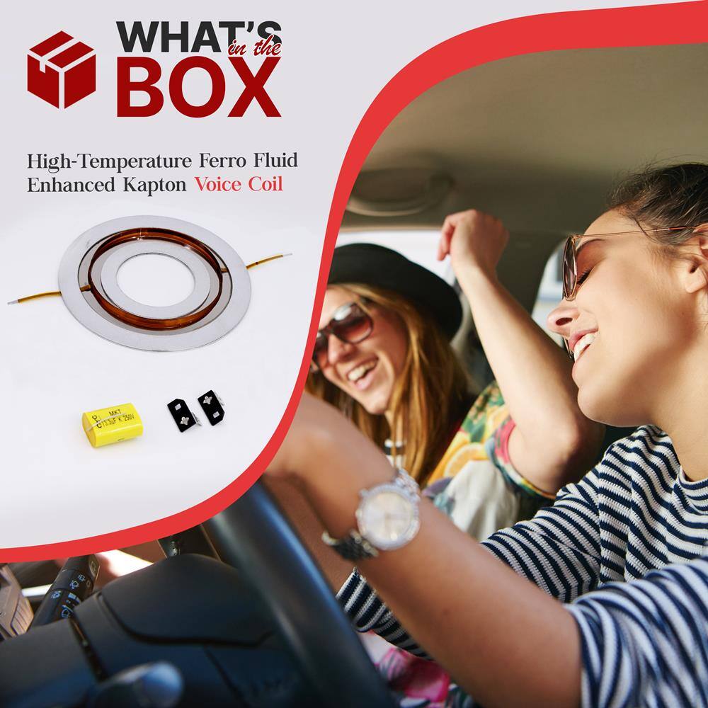 WHAT'S in the BOX  
High-Temperature Ferro Fluid Enhanced Kapton Voice Coil