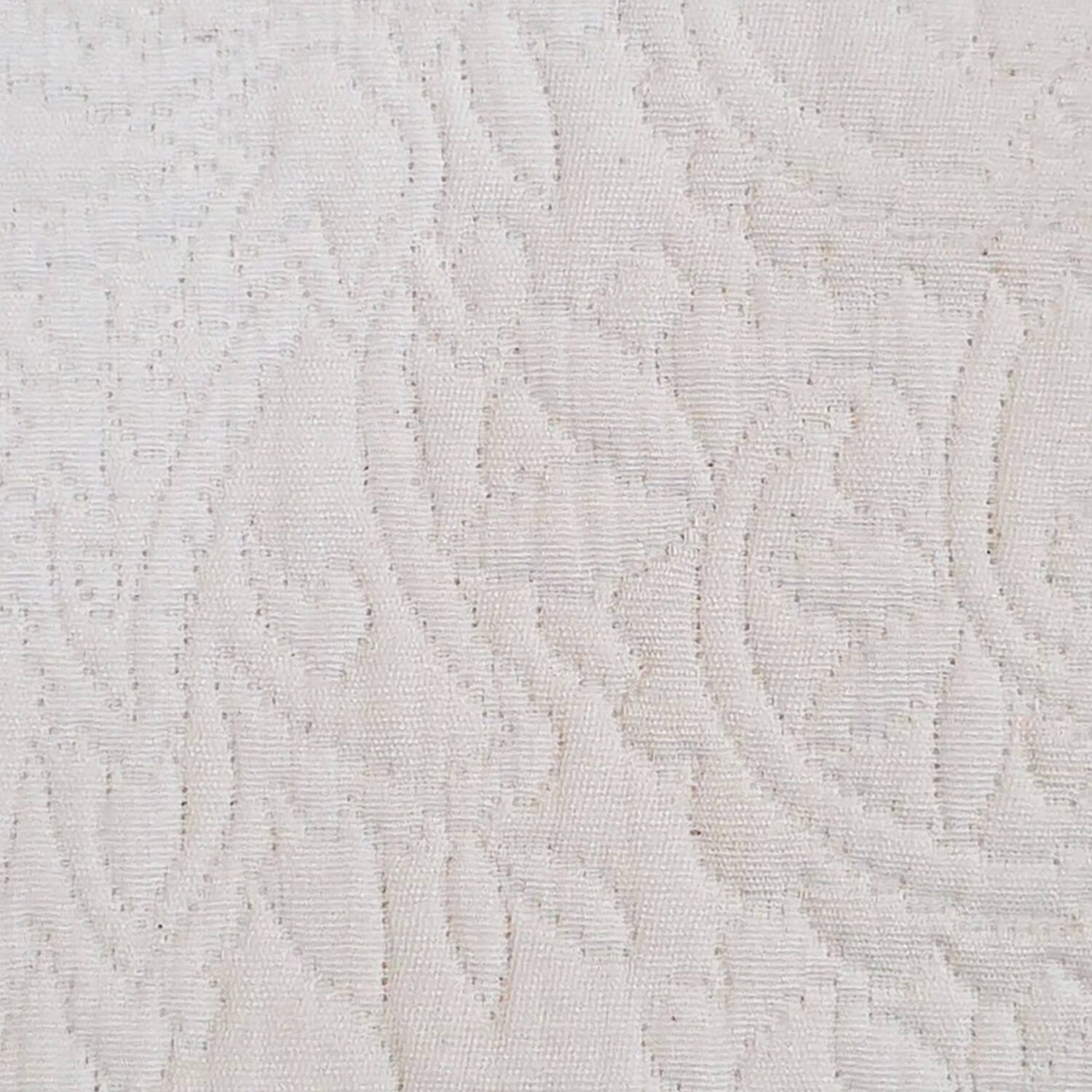 Alt View 1. RLF Home - RLF Home 100% Cotton Quilted Matelassé Regal Lined Window Valance 50" x 17" Off White - Off White.