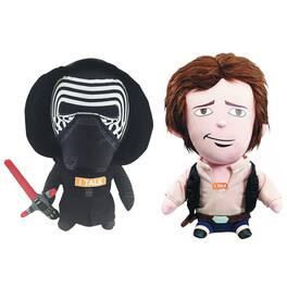 Toynk - Star Wars Kylo Ren And Han Solo Talking 9" Plush Set Of 2