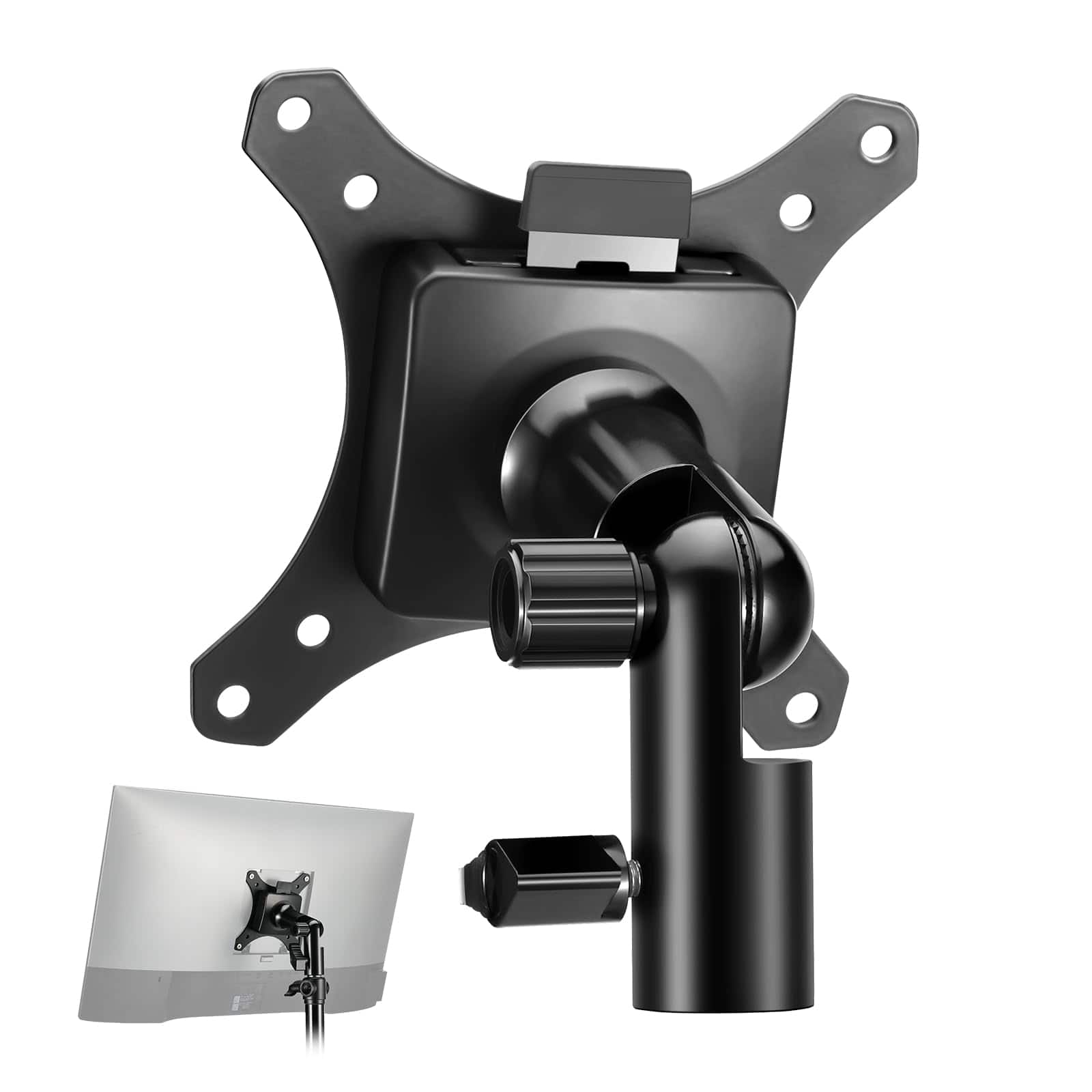 Neewer - Monitor Mount Adapter with Quick Release VESA, 5/8" C-Stand Adapter, MA010 - Black