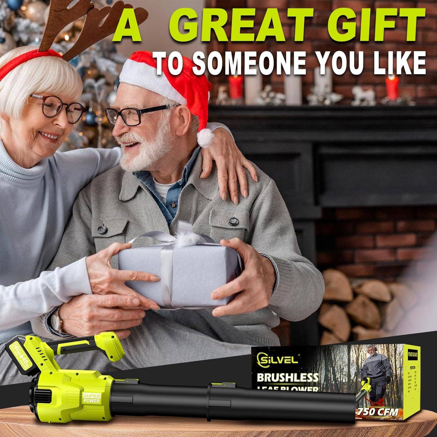 A GREAT GIFT TO SOMEONE YOU LIKE, 24Vm440m, 24Vmk 40, SUPER POWER, SiLVEL BRUSHLESS IPAC DI OWER, 750 CFM, DEICO d |