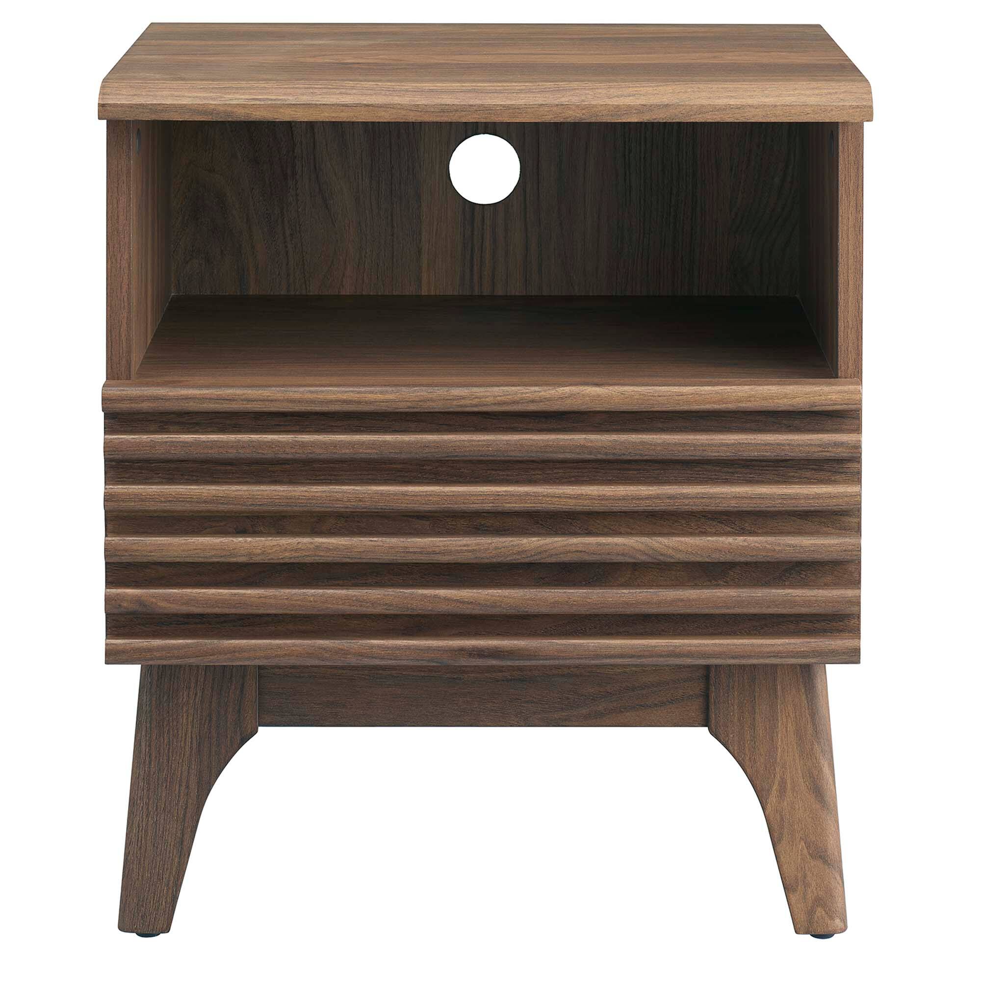 Alt View 2. Modway - Render Nightstand by Modway - Walnut.