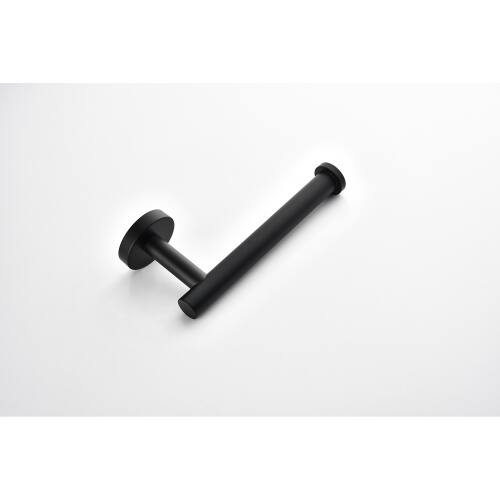 Back. JUJABU - 3-Pieces Towel Bar Bathroom Hardware Accessories Set Matte Black - Matte Black.