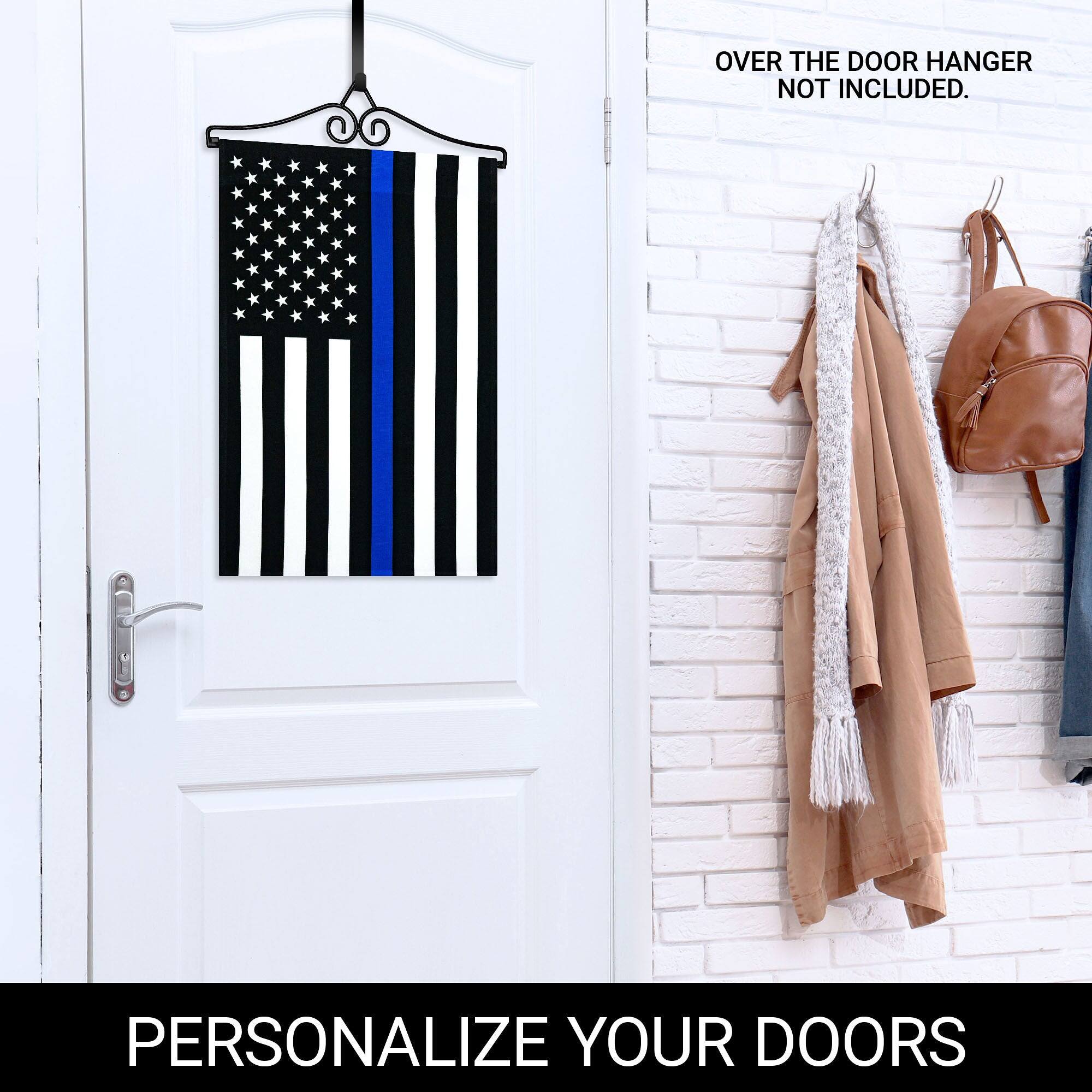 OVER THE DOOR HANGER NOT INCLUDED.

PERSONALIZE YOUR DOORS